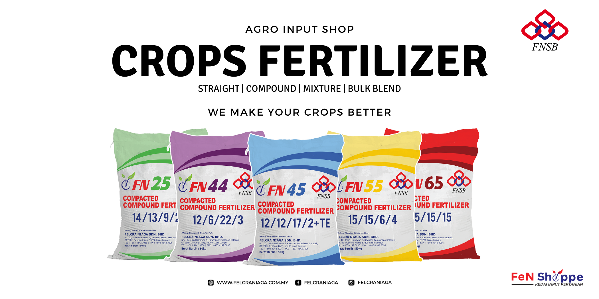 Felcra Niaga Fertilizer Manufacturer Agro Input Supplier